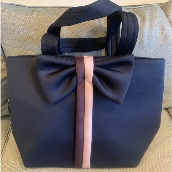 NEW Stella & Dot Crush It "Don't Let Them Tell You No" Padded Tote Bag w/Bow - Picture 5 of 16